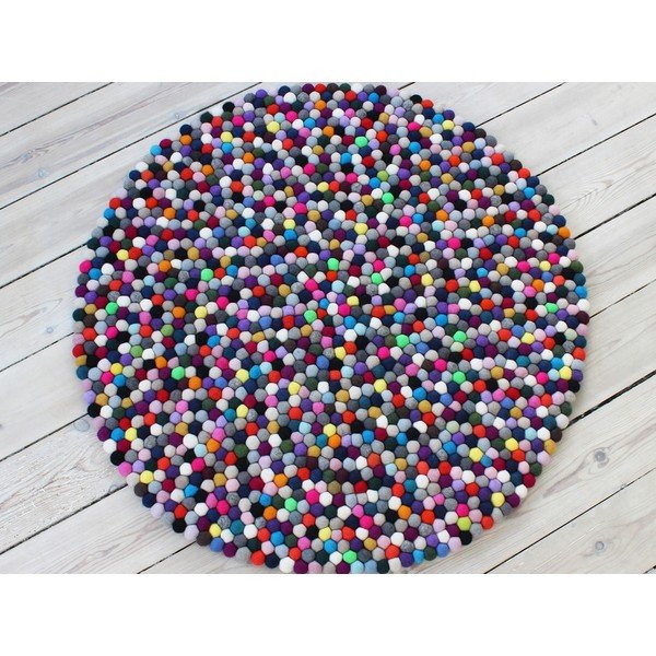 Pallivillane vaip Multi Pang, ⌀ 200 cm Ball Rugs - Wooldot-image-1
