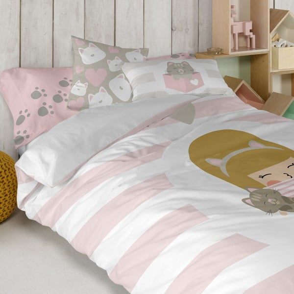 Padjapüür puhtast puuvillast Happynois Kitty, 50 x 30 cm. - Mr. Fox-image-1