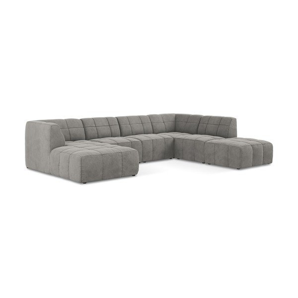 Hall sametist nurgadiivan (U-kujuline) Aloha - Makamii-image-2