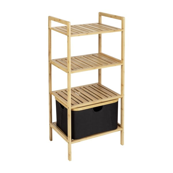 Must/looduslik bambusest vannitoariiul 44x93,5 cm Ecori - Wenko-image-3