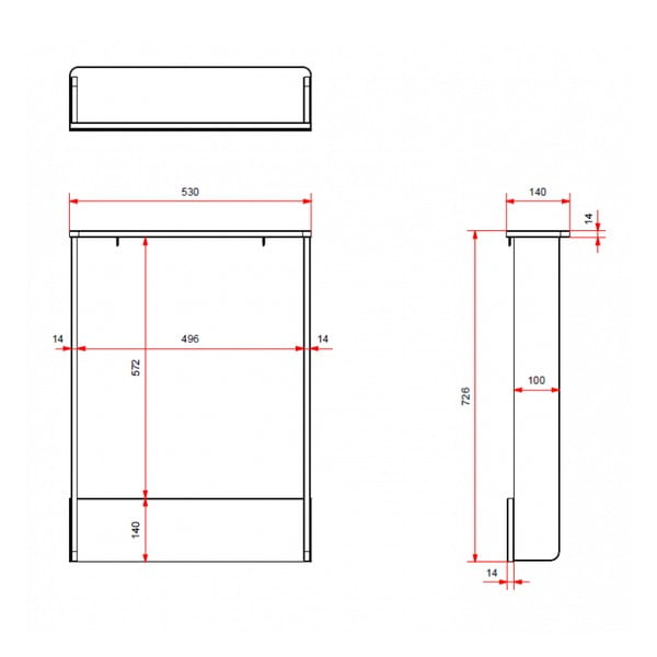 Valge mähkimisalus (sobiva kummuti sügavus 57 cm) Amori - Vipack-image-2