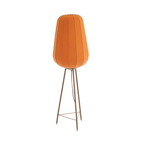 Terrakota värvi põrandalamp tekstiilist varjuga (kõrgus 133 cm) Bibury - Light & Living
