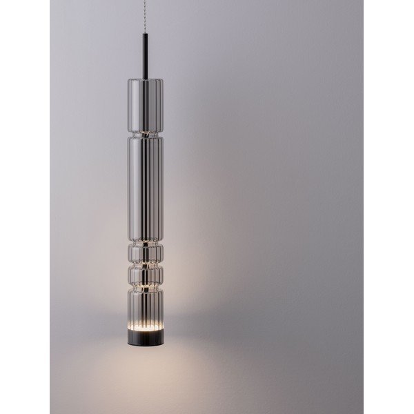Hallist klaasist LED-rippvalgusti ø 8 cm Bento - Nova Luce-image-1
