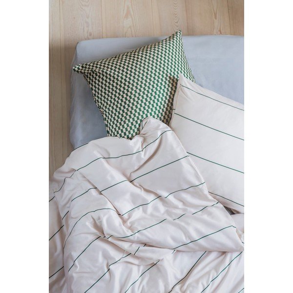 Beež puuvill-satiinist voodipesu 140x200 cm Align - Mette Ditmer Denmark-image-1