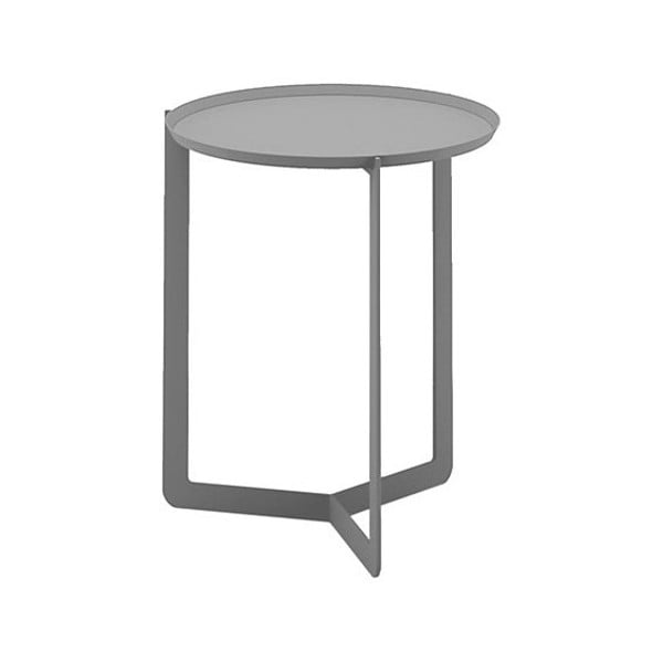 Světle šedý příruční stolek MEME Design Round, Ø 40 cm