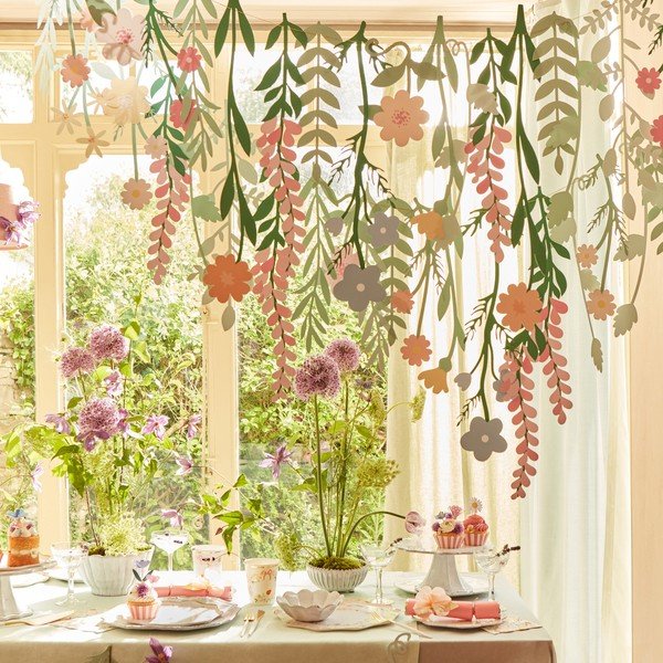 Garland Floral Backdrop - Meri Meri-image-1
