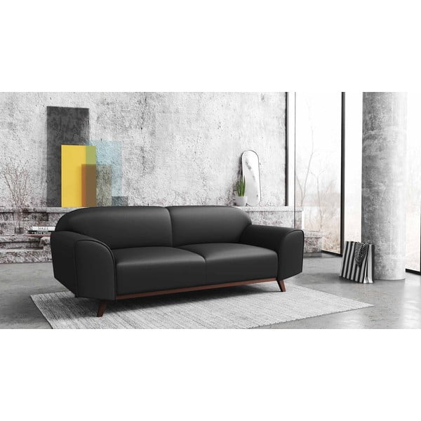 Tumehall nahkdiivan 193 cm Nesbo - MESONICA-image-1
