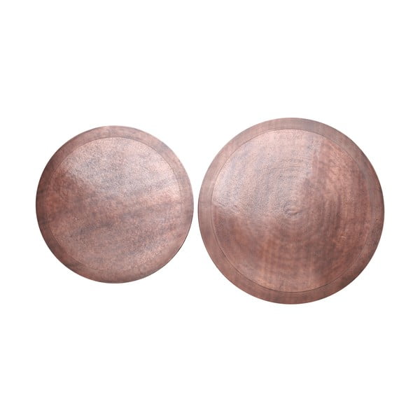 Metallist ümmargune kohvilaud vase värvi 2 tk ø 75 cm komplektis Talca - Light & Living-image-3