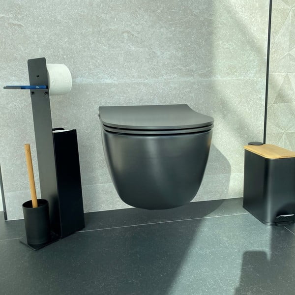 Matt must terasest prügikast 5 l Erik - Spirella-image-2