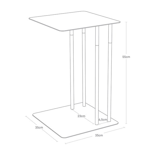Küljelaud   35x35 cm Plain - YAMAZAKI-image-4