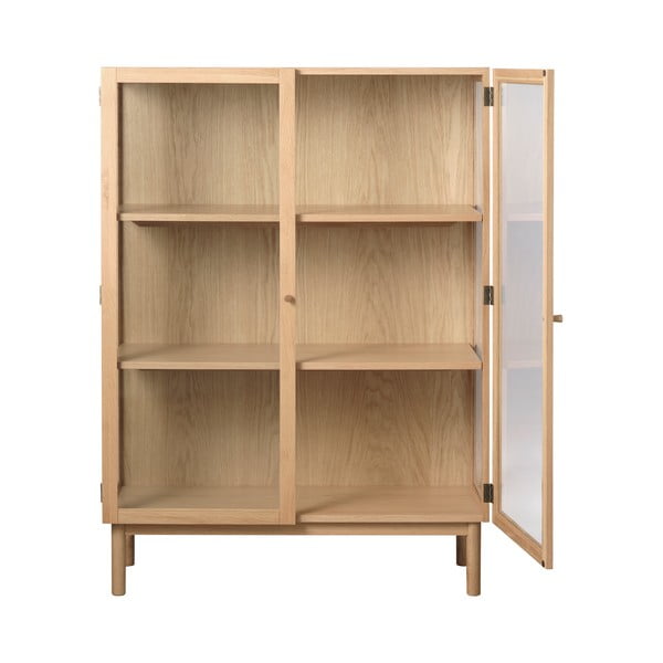 Tammepuust vitriinkapp  140x100 cm Elba - Unique Furniture-image-2