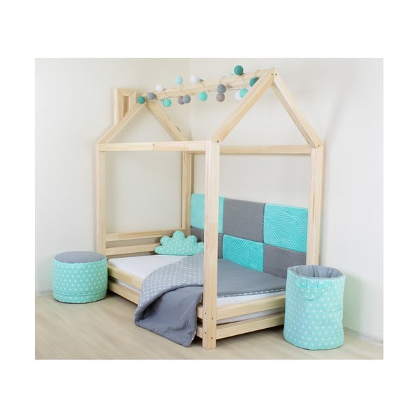 Dětská bílá postel z smrkového dřeva Benlemi Happy, 90 x 200 cm-image-3