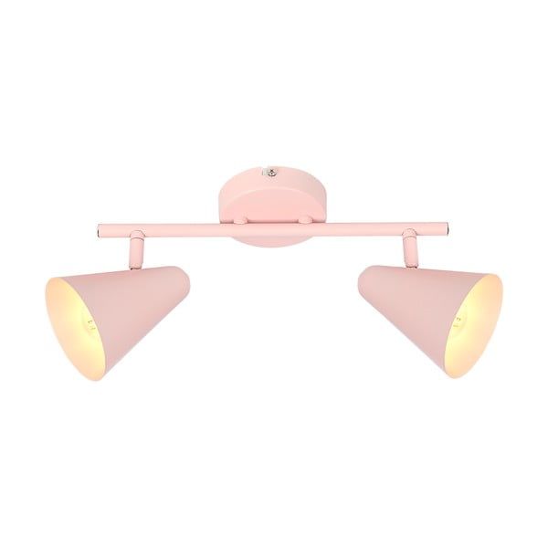 Heleroosa laevalgusti metallist varjuga 42x10 cm Amor - Candellux Lighting