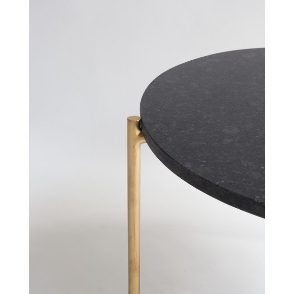 Mustast marmorist kohvilaud Velvet Atelier, ø 50 cm - Really Nice Things-image-3