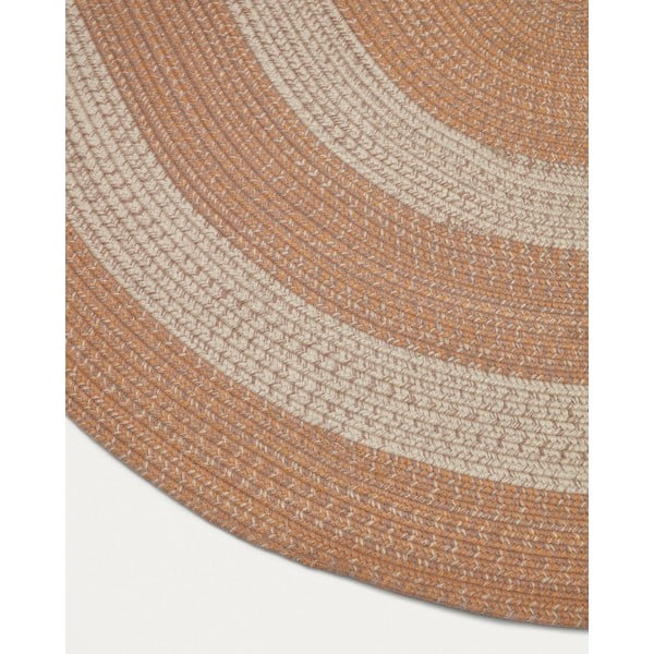 Virsikuvärvi sise- ja välistingimustes kasutatav taaskasutatud kiududest vaip 160x230 cm Leeith - Kave Home-image-3