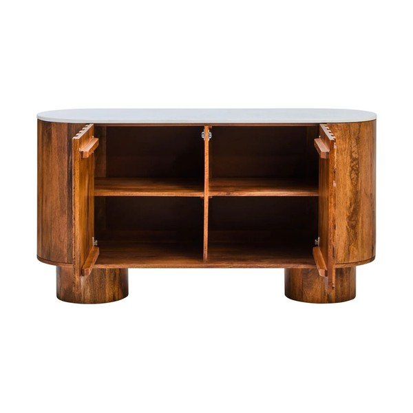 Mangopuidust kummut naturaalses värvitoonis 140x75x45 cm Torcino - Premier Housewares-image-3