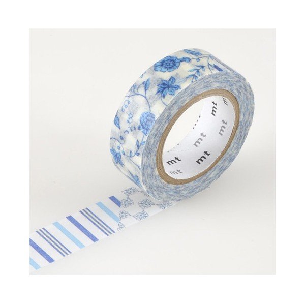 Washi páska Flower Dark Blue
