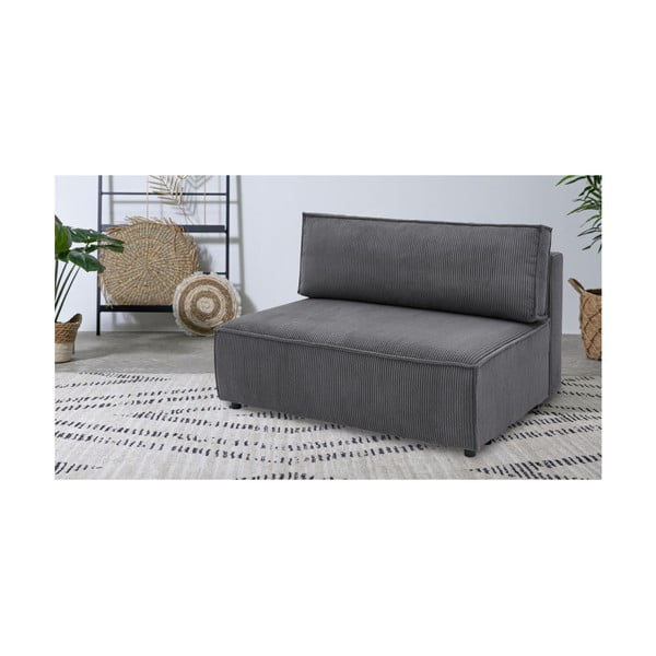 Tumehall velvetist diivanimoodul, keskosa  Nihad modular - Bobochic Paris-image-1