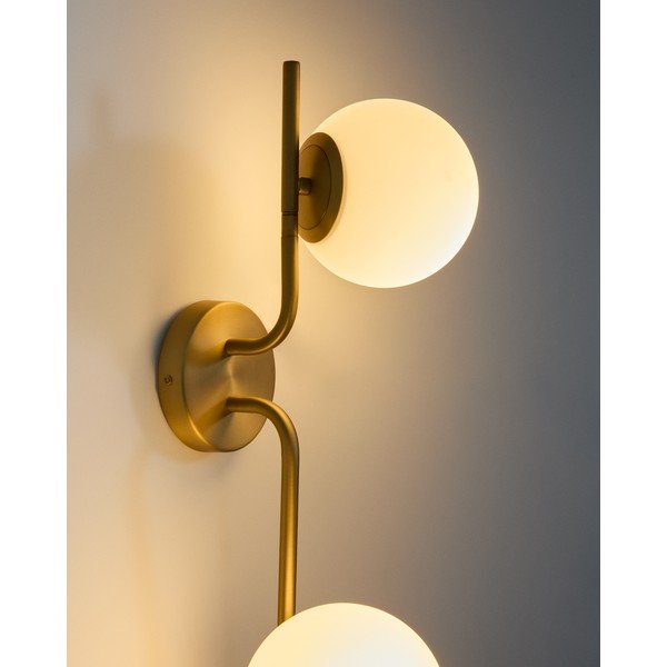 Valge/kuldne seinalamp Brisia - Kave Home-image-2