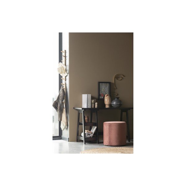 Roosa sametist puff , ⌀ 46 cm Sara - WOOOD-image-2