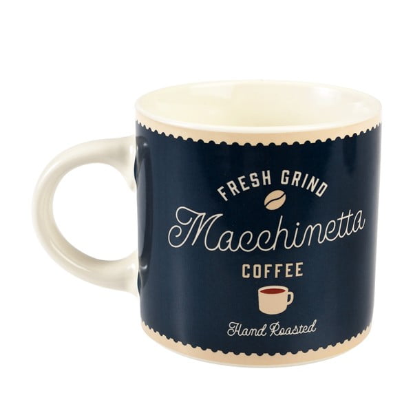 Tumesinine-kreem keraamiline kruus 350 ml Macchinetta - Rex London