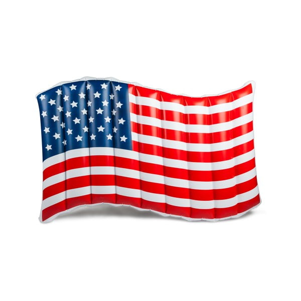 Nafukovací matrace ve tvaru americké vlajky Big Mouth Inc.