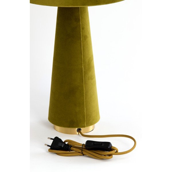 Roheline laualamp tekstiilist varjuga (kõrgus 61 cm) Devia - Light & Living-image-1