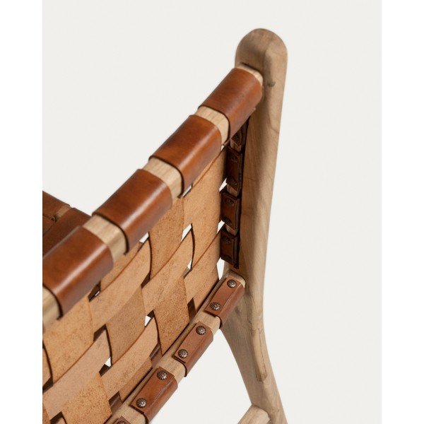 Konjakipruunid nahast söögitoolid 2 tk komplektis Calixta - Kave Home-image-4