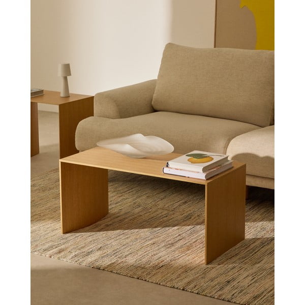 Tammespoonist diivanilaud 45x90 cm Litto - Kave Home-image-1