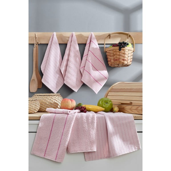 Puuvillased rätikud 6tk komplektis 30x50 cm Sofya - Foutastic