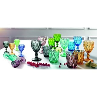 6 klaasi komplekt Diamante pokaal, 250 ml - Brandani