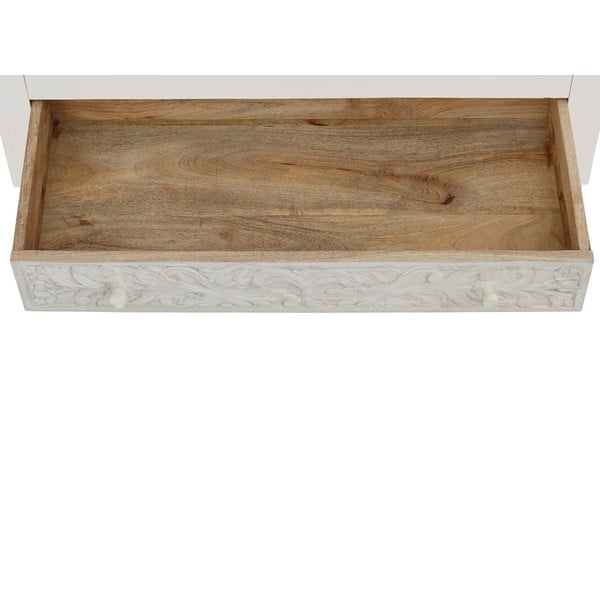 Kreem mangopuust riidekapp 180x40 cm Kalhana - Støraa-image-4