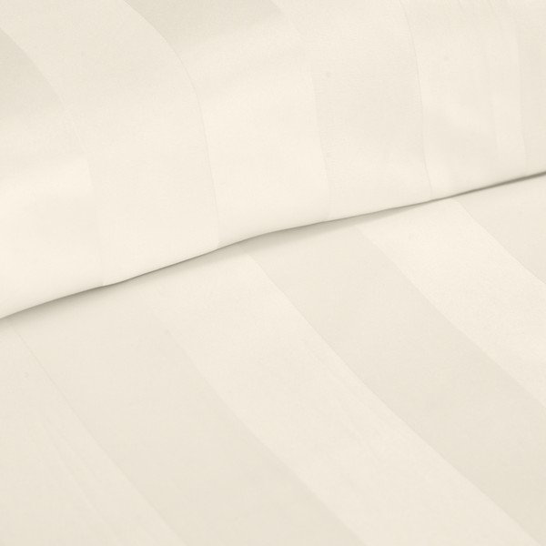Kreemikas satiinist voodipesu üheinimesevoodile 135x200 cm So Soft Satin Stripe - Catherine Lansfield-image-3