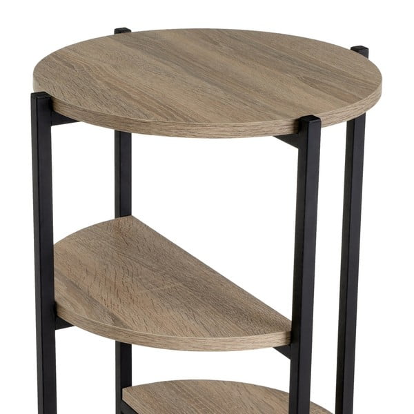 Must-tammespooniga riiul 40x80 cm - Casa Selección-image-3