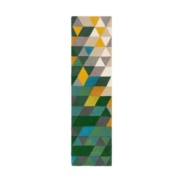 Kollane/roheline villane vaibajooksja 60x230 cm Prism - Flair Rugs