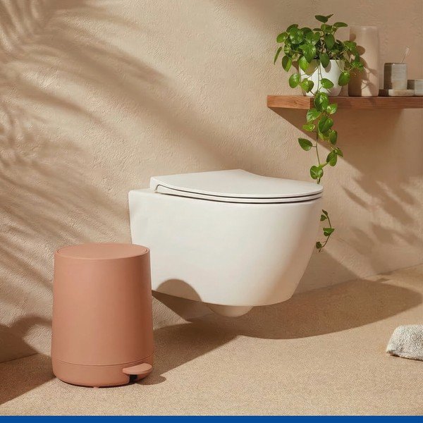 Pruun plastmassist prügikast 5 l Fablo - Wenko-image-2