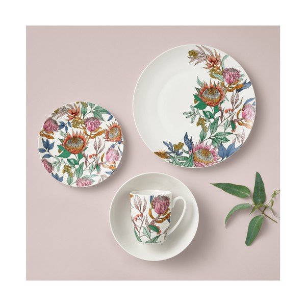 Valged portselanist taldrikud 6tk komplektis ø 27,5 cm Waratah - Maxwell & Williams-image-1