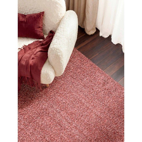 Tumeroosa käsitsi kootud bukleekangast vaip 160x230 cm Notting Hill Portobello - Ted Baker-image-1