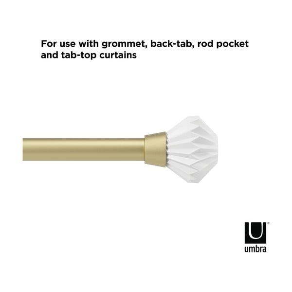 Terasest pikendatav karniis 107 - 305 cm Pleat - Umbra-image-4