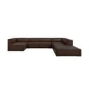 Tumepruun nahast nurgadiivan (paremas nurgas) Madame - Windsor & Co Sofas