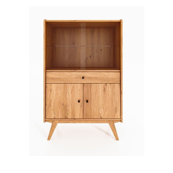 Tammepuust vitriinkapp 100x154 cm Retro - The Beds-image-2