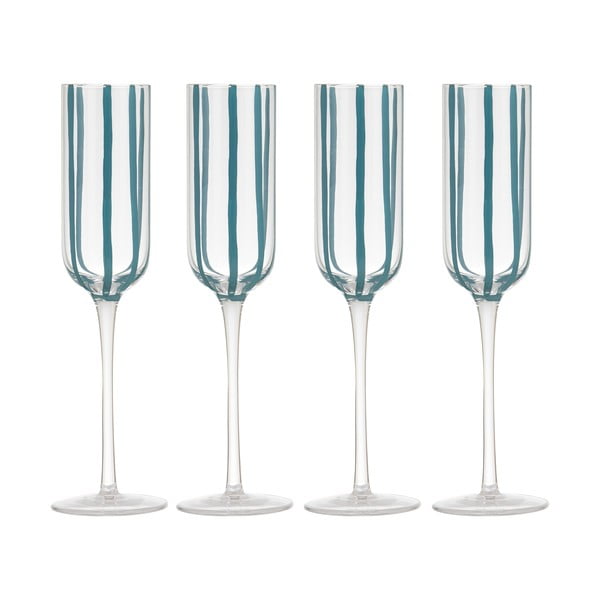 Vahuveini klaasid 4tk komplektis 180 ml Stripe - Ladelle