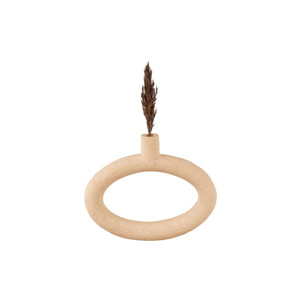 Helepruun vaas Ovaalne, kõrgus 20,5 cm Ring - PT LIVING-image-1