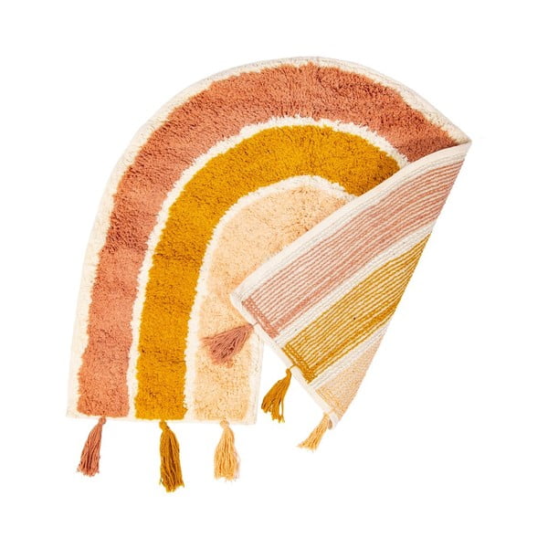 Oranžikas ja roosa laste puuvillane vaip , 50 x 60 cm Earth Rainbow - Sass & Belle-image-2