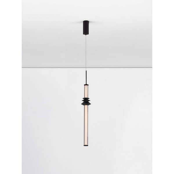 Mattmust keraamiline hämardatav LED-rippvalgusti akrüülklaasist varjuga, ø 8 cm Stalactite - Nova Luce-image-3
