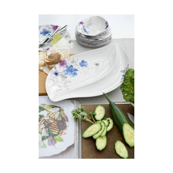 Servírovací porcelánový tác s motivem květin Villeroy & Boch Mariefleur Serve, 50 x 30 cm-image-1