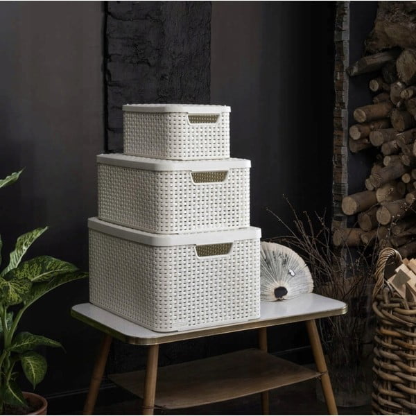 Kreem kaanega hoiukast 20x29x14 cm Style – Curver-image-1