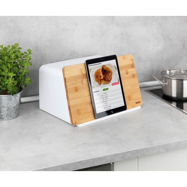 Valge leivakast bambusest kaanega Kubo - Wenko-image-2