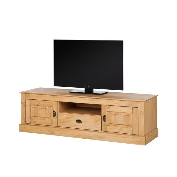 Přírodní TV komoda z borovicového dřeva Støraa Tommy-image-1