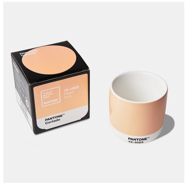 Oranž keraamiline termokruus 175 ml Cortado Peach Fuzz 13-1023 - Pantone-image-1